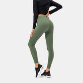 Sport-Leggings mit hoher Taille, Kordelzug und Tasche